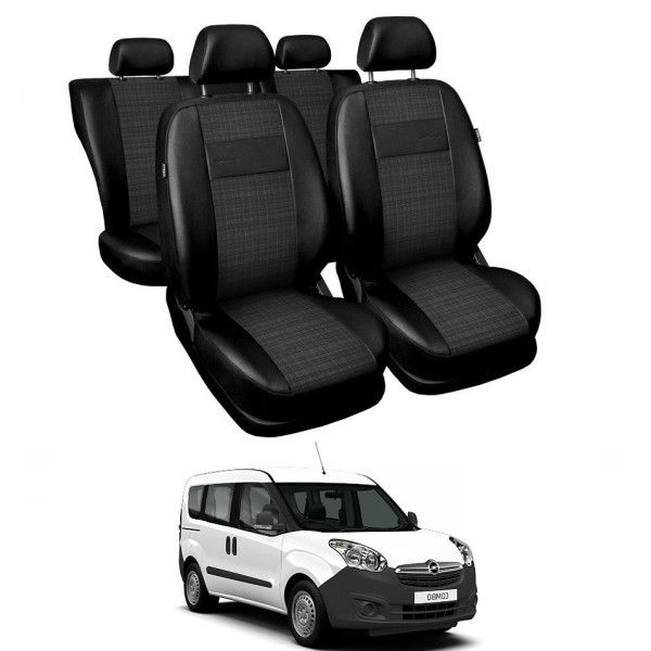 Huse Scaune Opel Combo 5 locuri 2012-2018 din piele+textil premium