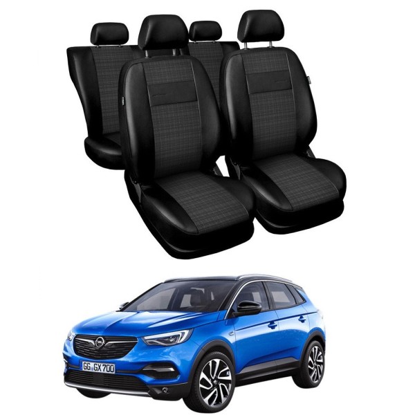 Huse Scaune piele+textil premium Opel Grandland X 2017-2020