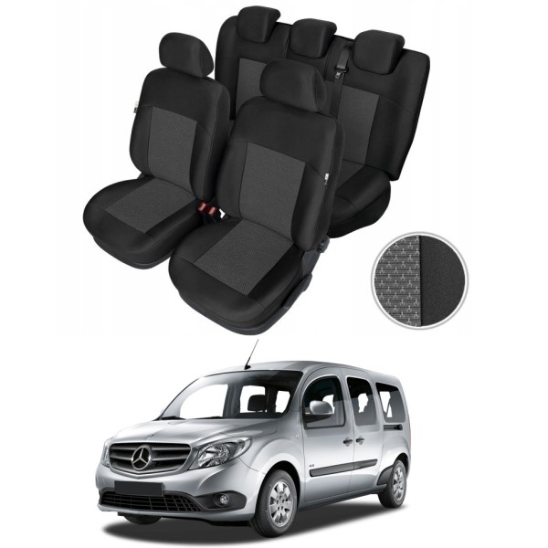 Huse Scaune Mercedes Citan Tourer  5 locuri Premium Bancheta Fractionata