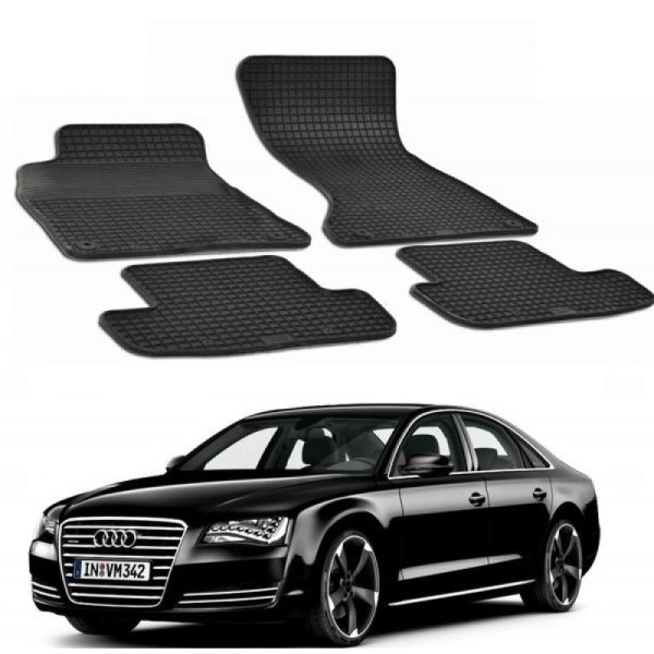 Set covorase auto Hitech din cauciuc pentru Audi A8 D4 2010-2016