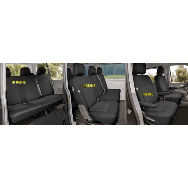 Huse Scaune 8 Locuri VW T5 2005-2011 din material gros textil