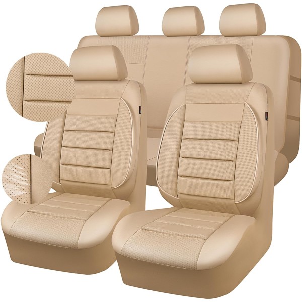 Huse Scaune Bej AUDI A6 C8 2018-2024 Comfort Plus Premium cu bancheta fractionata Huse Scaune Bej AUDI A6 C8 2018-2024 Comfort Plus Premium cu bancheta fractionata