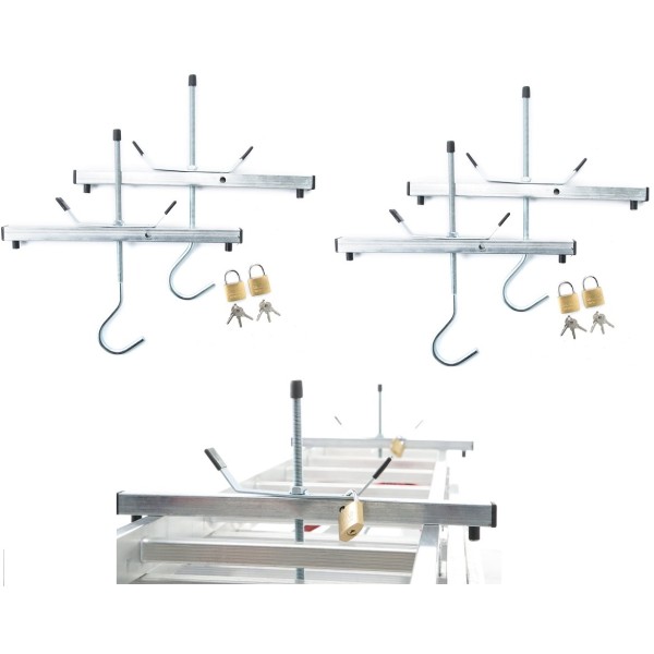 Set 4 Carlige Ancorare Fixare Scara Bare Portbagaj transport scari