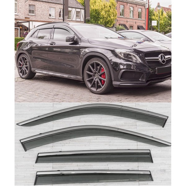 Set Paravanturi Mercedes GLA 2013-2020 fata spate cu contur Cromat Premium