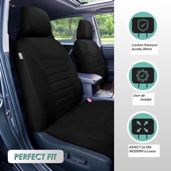 Huse Scaune SKODA KAMIQ 2019-2024 Bancheta Fractionata Culoare Negru Complet Huse Scaune SKODA KAMIQ 2019-2024 Bancheta Fractionata Culoare Negru Complet