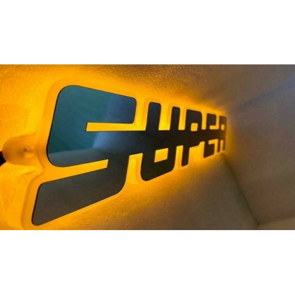 Emblema Super luminata led Galben Grila Scania R Super Galben 40x7cm 24V Emblema Super luminata led Galben Grila Scania R Super Galben 40x7cm 24V