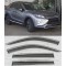 Set Paravanturi Mitsubishi Eclipse Cross 2018-2024 fata spate cu contur Cromat Premium