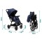 Carucior copii Little Rider Siena Culoare Albastru pliabil, ușor, compact Certificare Siguranta