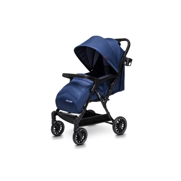 Carucior copii Little Rider Siena Culoare Albastru pliabil, ușor, compact Certificare Siguranta