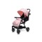 Carucior copii Little Rider Siena Culoare Roz pliabil, ușor, compact Certificare Siguranta