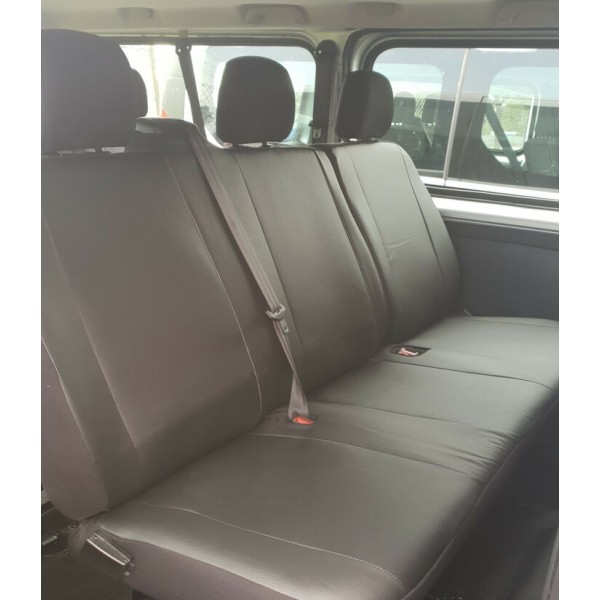 Set Huse Scaune piele eco 6 locuri VW Caravelle 2006-2023 Set Huse Scaune piele eco 6 locuri VW Caravelle 2006-2023