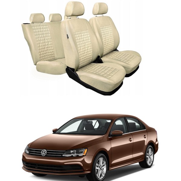 Huse Scaune Bej Vw Jetta 2012-2019 dedicate