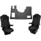 Pachet Interior Huse Scaune si covorase piele DAF CF106 EURO 6  piele romb culoare Negru