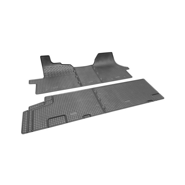 Set Covorase 7 locuri OPEL VIVARO 2003-2014 doka cabina dubla din cauciuc gros