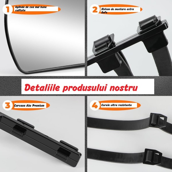 Set Extensie 2 Oglinzi AUDI Q3 SPORTBACK 2019-2024 pentru extensii oglinzi fabrica remorca Rulota, Camper si autorulote