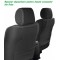 Huse Scaune AUDI A4 B6 2000-2006 bancheta fractionata si buzunare depozitare scaune fata Certificare Airbag Culoare Negru+Gri inchis