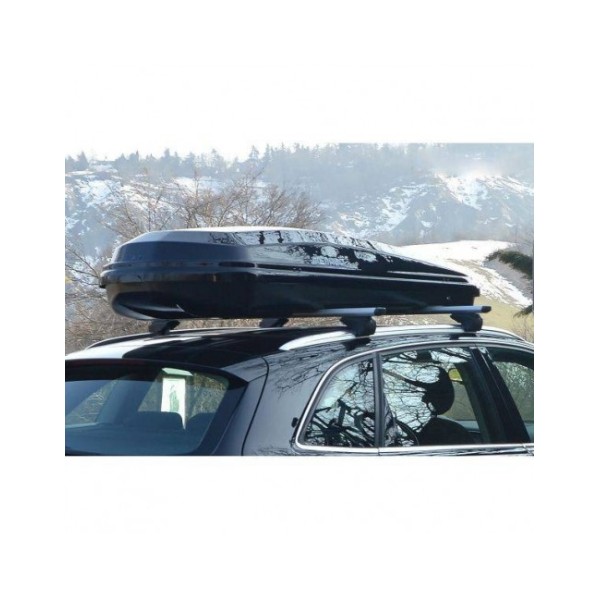 Cutie portbagaj Menabo Diamond 500 litri Black aerodinamic, 209x79x36cm
