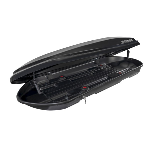 Cutie portbagaj Menabo Diamond 500 litri Black aerodinamic, 209x79x36cm