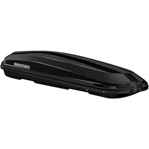 Cutie portbagaj Menabo Mania 500 580 litri Black aerodinamic, 209x79x36cm