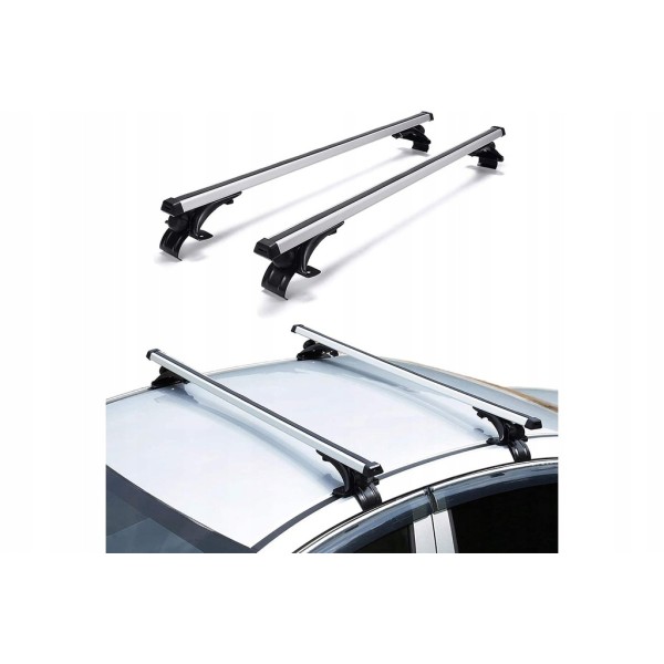 Bare Portbagaj aluminiu Jeep Compass II 2016 fara bare pe plafon prindere la portiere si plafon