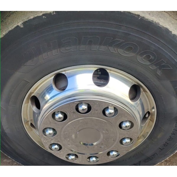 Set 20 Capace Prezoane Cromate 32mm Nichelate Jante si Roti IVECO S-WAY