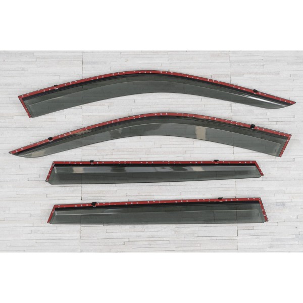 Set Paravanturi Mitsubishi Eclipse Cross 2018-2024 fata spate cu contur Cromat Premium