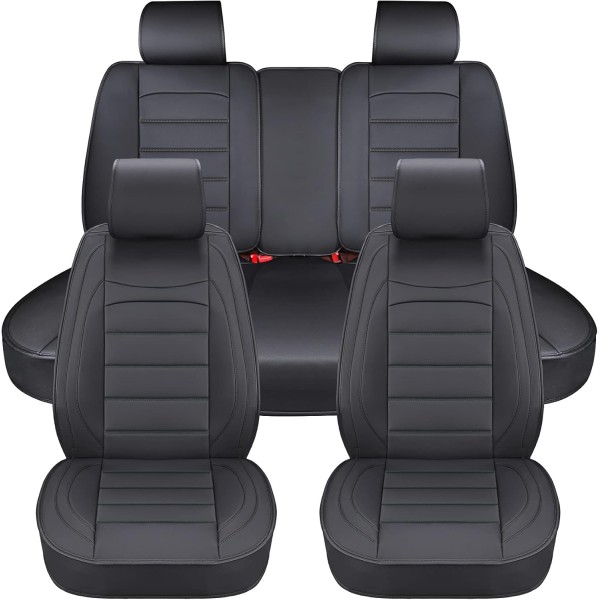 Huse Scaune Piele Lux Volvo XC90 II 2014-2024 culoare negru