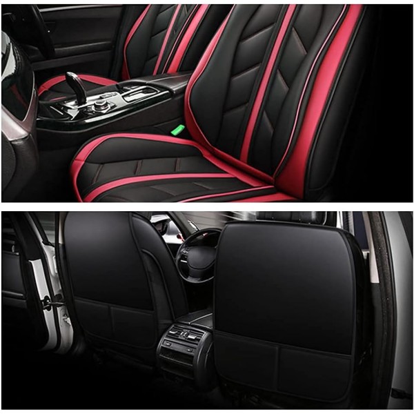 Huse Scaune Piele culoare Rosu/Negru Lux Volvo V40 II 2012-2019
