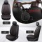 Huse Scaune Piele Romb Rosu Negru Volkswagen Jetta VI 2010-2018