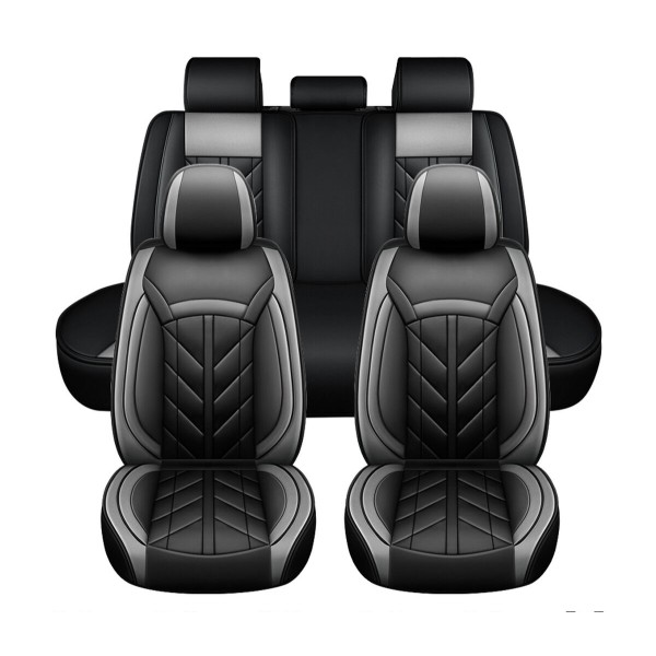 Huse Scaune Piele culoare Negru Gri Volvo XC90 II 2014-2024