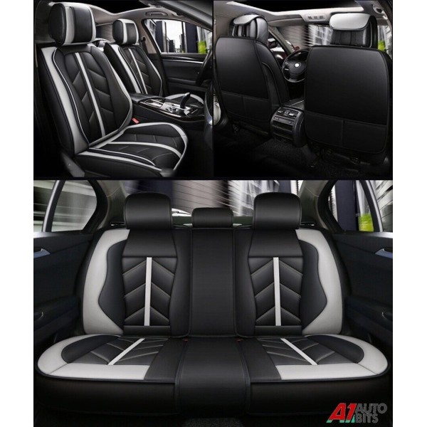 Huse Scaune Piele culoare Negru Gri Volvo C30 2006-2012
