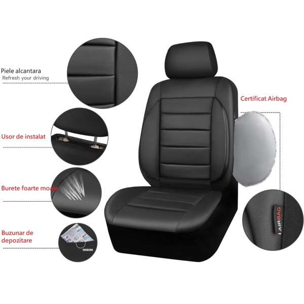 Huse Scaune PEUGEOT EXPERT I 1995-2006  piele lux perforata