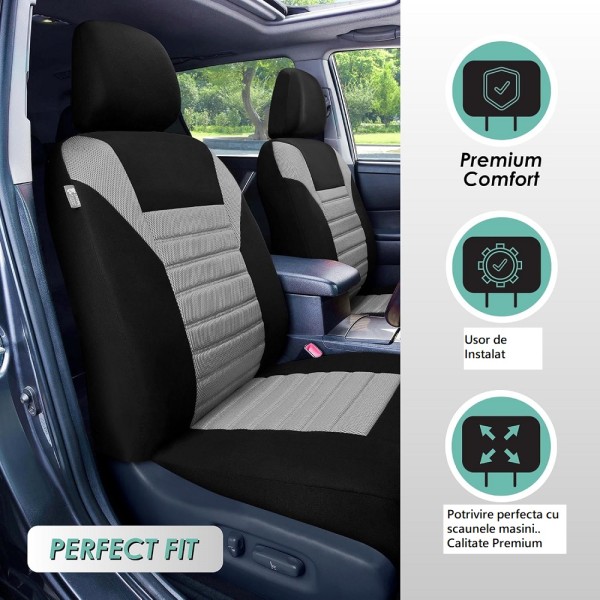 Huse Scaune SEAT IBIZA V 2017-2025 Bancheta Fractionata Culoare  negru gri antracit
