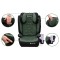 Scaun Auto Copii Verde Negru Little Rider Certificare R129 i-Size 100–150 cm 2 în 1, Siguranță Maximă suport de sticle