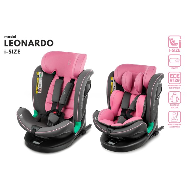 Scaun Auto Copii ROZ 40-150 cm TRAVELLER Certificare i-Size, ISOFIX + Top Tether, Rotativ 360°, Protecție Impact Lateral