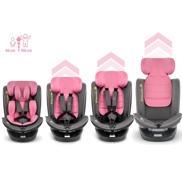 Scaun Auto Copii ROZ 40-150 cm TRAVELLER Certificare i-Size, ISOFIX + Top Tether, Rotativ 360°, Protecție Impact Lateral