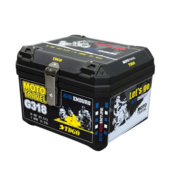 Moto Cutie Aprilia Tuono V4 Top Case Moto 57L 44x37x33 cm cu Inchidere Cutie Portbagaj Motocicleta