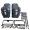 Set Cutii Laterale HARLEY-DAVIDSON STREET GLIDE  Moto 56L cu Suport Metalic 49x21x30 cm – Side Case Motocicletă, Cutii Bagaj Waterproof, PP Rezistent