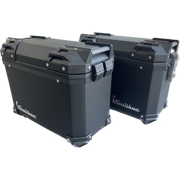 Set Cutii Laterale HARLEY-DAVIDSON STREET GLIDE  Moto 56L cu Suport Metalic 49x21x30 cm – Side Case Motocicletă, Cutii Bagaj Waterproof, PP Rezistent