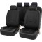 Huse Scaune din piele neagra cu cusatura alba eco VOLKSWAGEN CC 2012-2016  cu bancheta fractionata spate