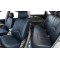 Huse Scaune din piele neagra cu cusatura alba eco VOLKSWAGEN CC 2012-2016  cu bancheta fractionata spate
