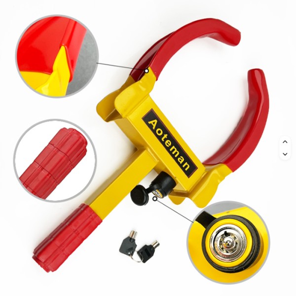 Blocator Roata Auto Antifurt Universal roti 13-17 Inch Dispozitiv Blocare Roți pentru Mașina, Rulota și Remorca