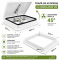 Trapa Rulota PEUGEOT e-PARTNER   355x355 mm cu Ventilator 12V Ventilație Eficientă pentru Rulote și Autorulote cu plasa anti insecte