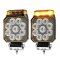SET 2 Proiectore LED cu Stroboscop Portocaliu pentru Camion, Tractor și Utilaje forestiere 10-30V, 4 Moduri Flash, IP69K