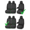 Huse autodedicate VW TRANSPORTER T4  3 locuri 2+1 an 1993-2002  cu cotiera si masuta Material textil GROS