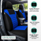Huse Scaune VOLVO XC90 I 2002-2016 Bancheta Fractionata Culoare Albastru  Negru