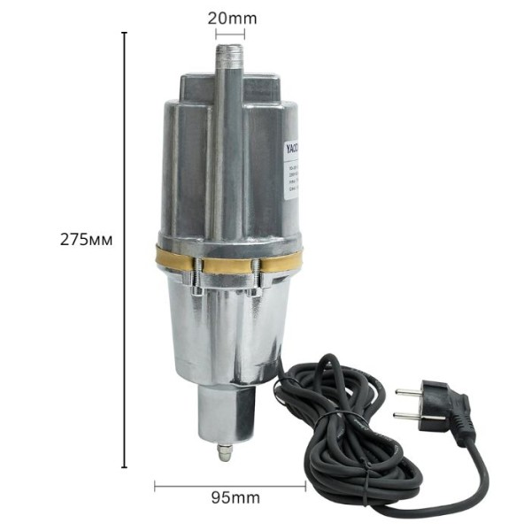 Pompa Submersibila pentru Put și Fantana 650W, 1100 L/h, Adancime 90 m, Cablu 10 m