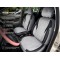 Huse Scaune Negru Gri BMW SERIA 4 GRAN COUPE F36 2014-2021  din Textil Romb cu inserie de piele si bancheta fractioanta cu Airbag si SRS compatibil cu scaune incalzite si ventilate