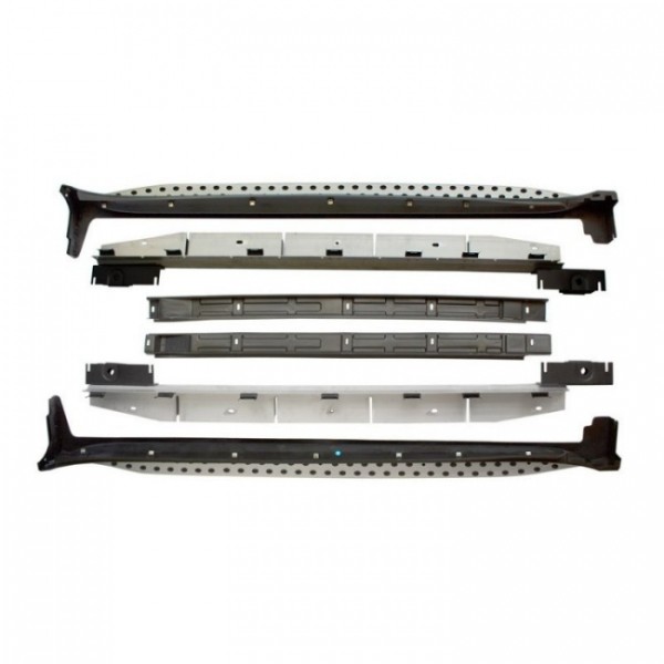 Praguri laterale Mercedes ML W164 2006–2012 aluminiu premium pachet complet impreuna cu kitul de mulaj
