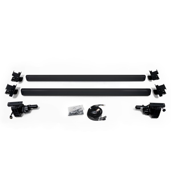 Praguri Electrice Jeep Wrangler JL 4 Uși 2018 2019 2020 2021 2022 2023 2024 2025  – Trepte Laterale Retractabile Aluminiu